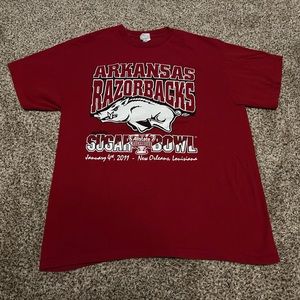 Vintage Arkansas Razorbacks University Graphic Tee T-Shirt
